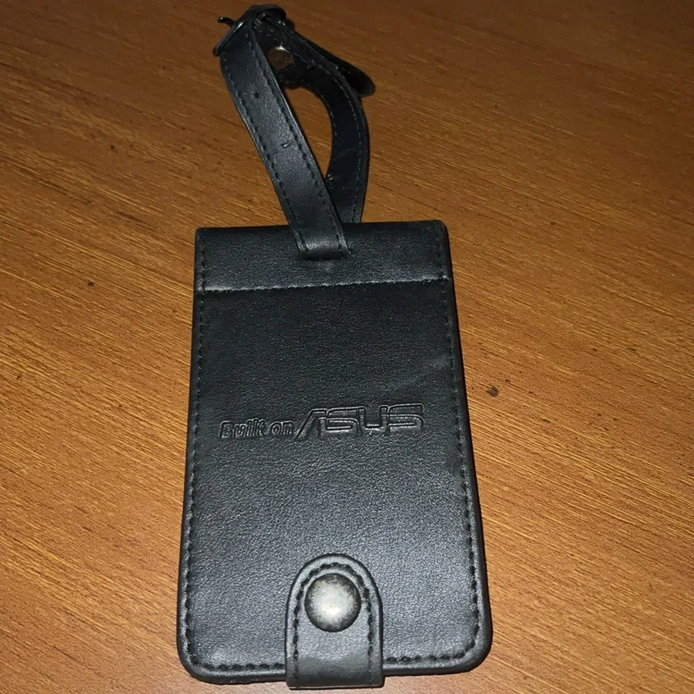Asus Black Vinyl Luggage Tag